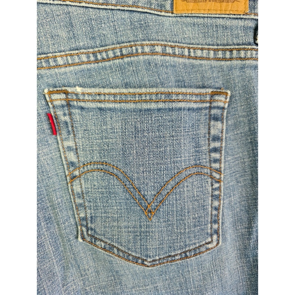 Levis 515 Boot Cut Jeans Womens 14M Medium Wash Blue Stretch Denim 515-0218 - Picture 8 of 10
